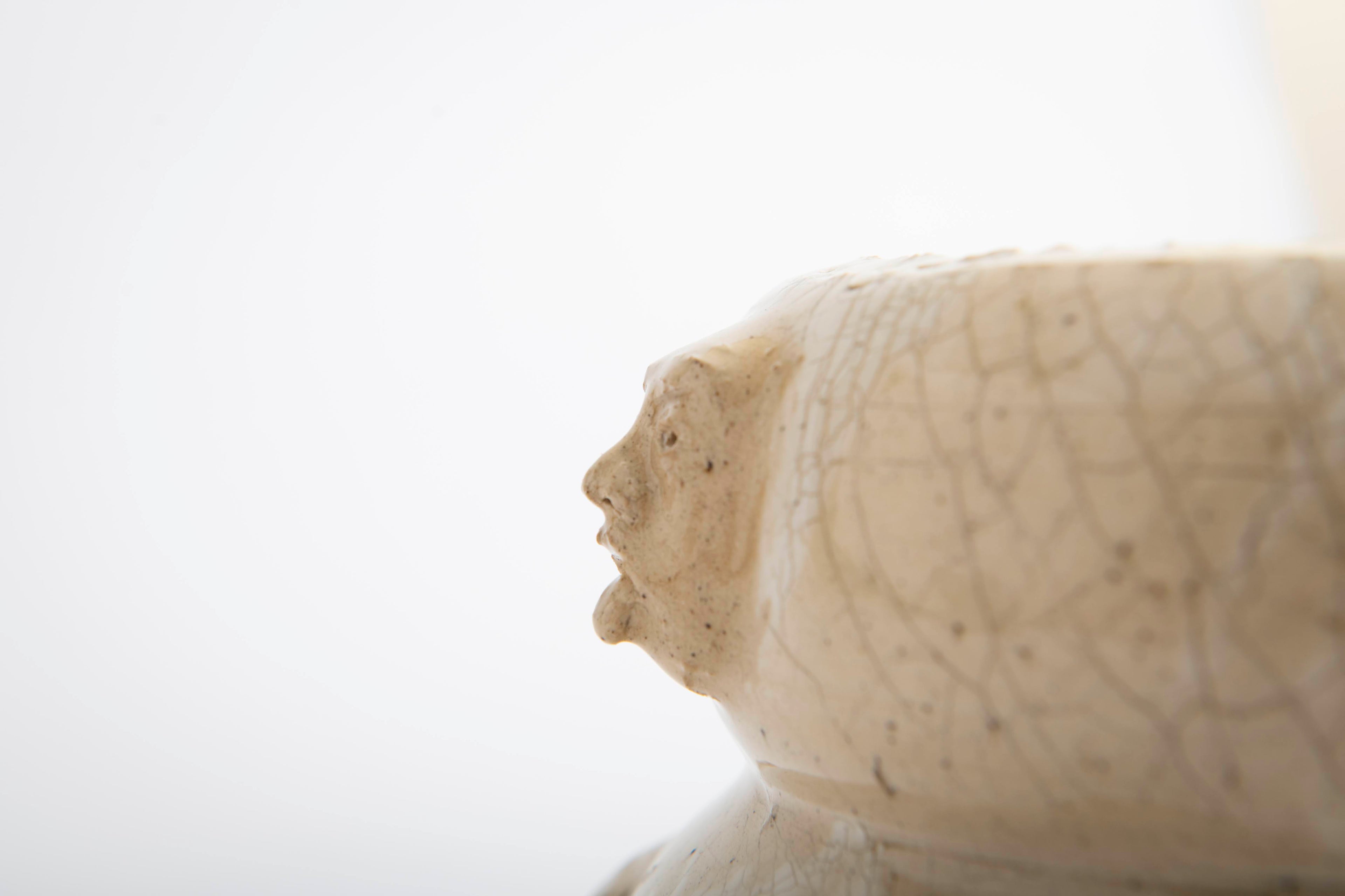 Wheelthrown stoneware with porcelain